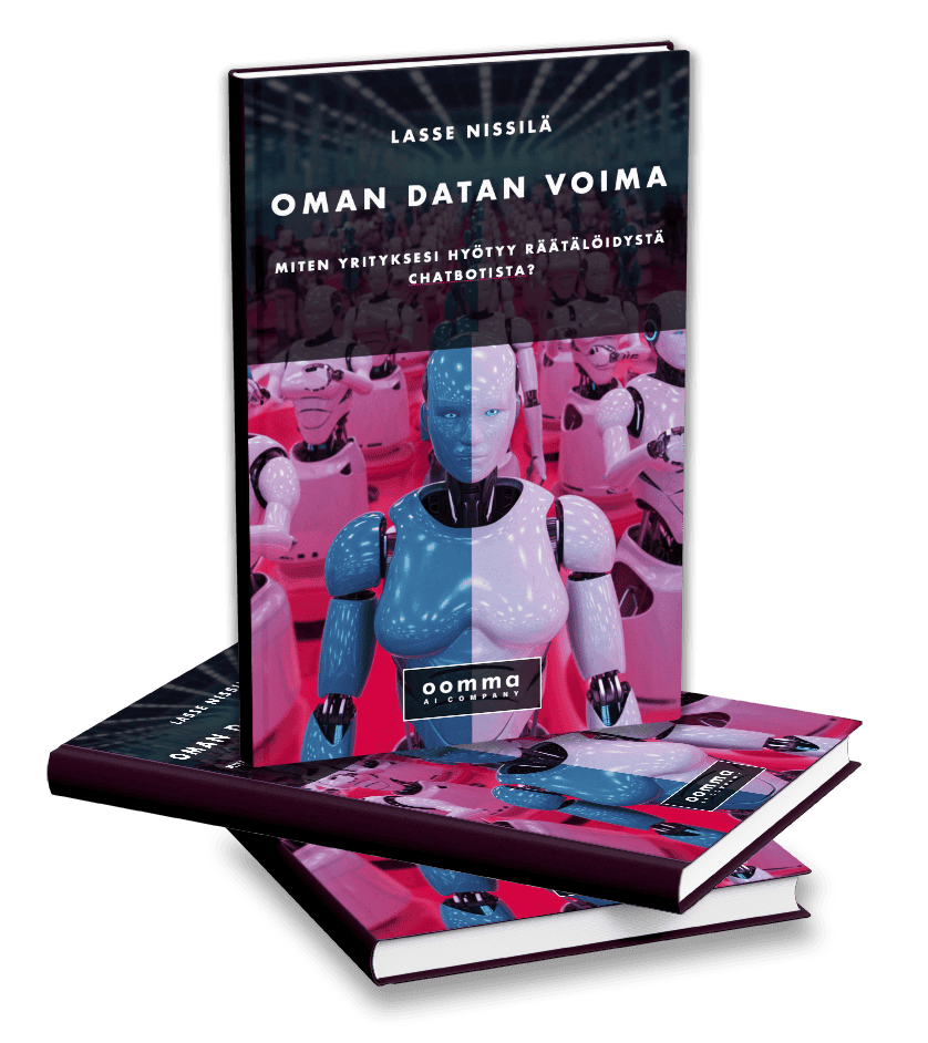Kuva: Kirja - Oman datan voima – Miten yrityksensi hyötyy räätälöidystä chatbotista?